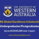 Global Excellence Scholarship at UWA, Australia